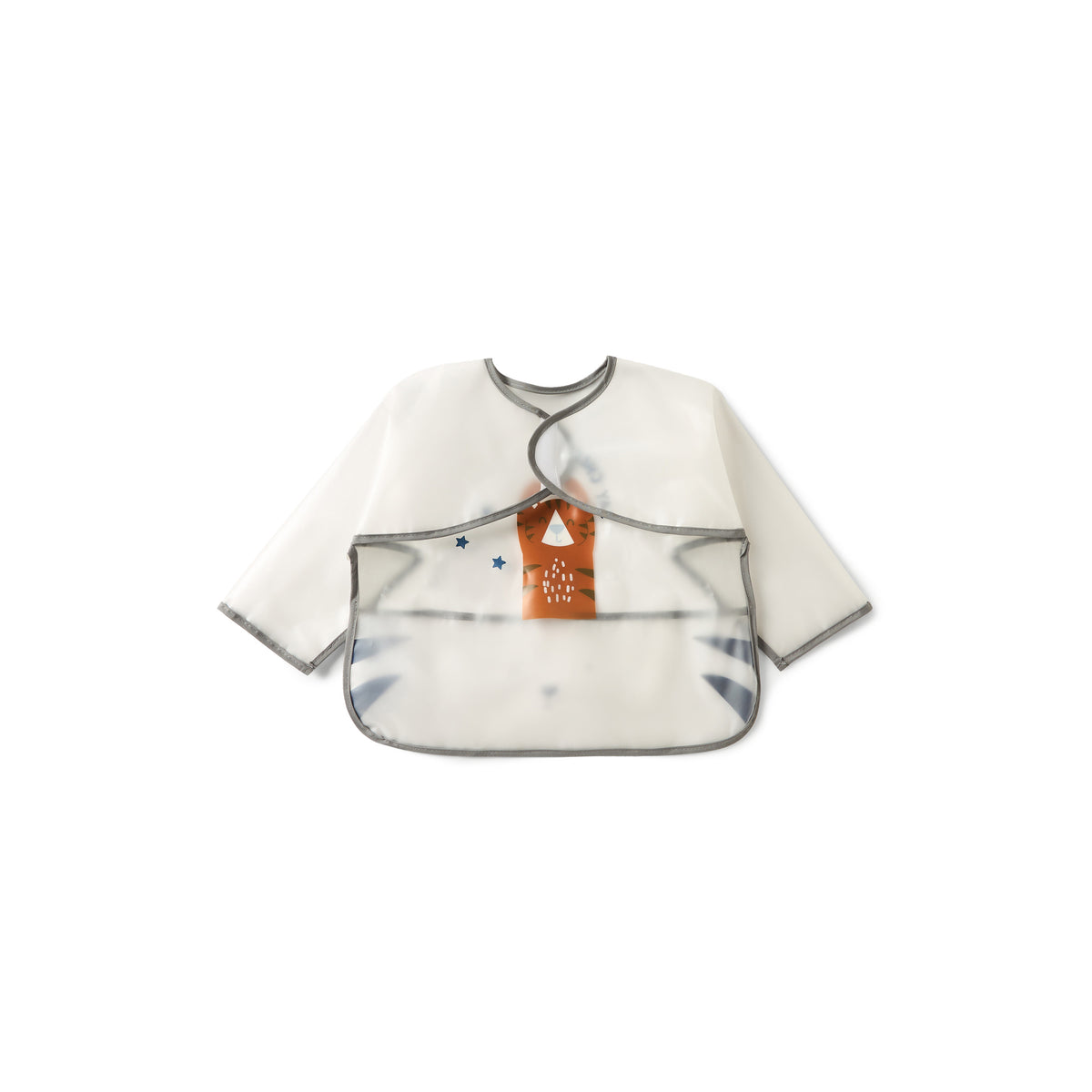 Juniors Graphic Print Long Sleeves Bib with Hook and Loop Closure