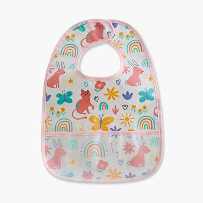 Juniors Printed Peva Bib with Hook and Loop Closure - Set of 2