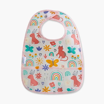 Juniors Printed Peva Bib with Hook and Loop Closure - Set of 2