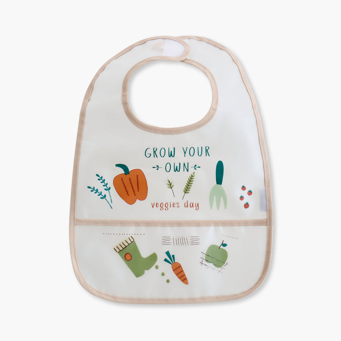 Juniors Printed Peva Bib with Hook and Loop Closure - Set of 3