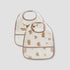Juniors Bear Print Bib with Snap Button Closure - Set of 2