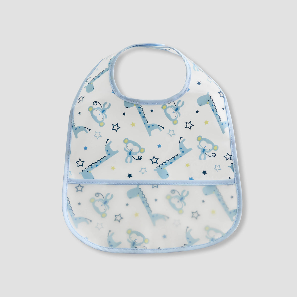 Juniors Dinosaur Print Bib with Snap Button Closure - Set of 2