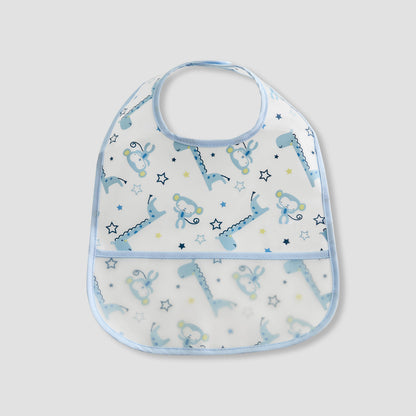 Juniors Dinosaur Print Bib with Snap Button Closure - Set of 2