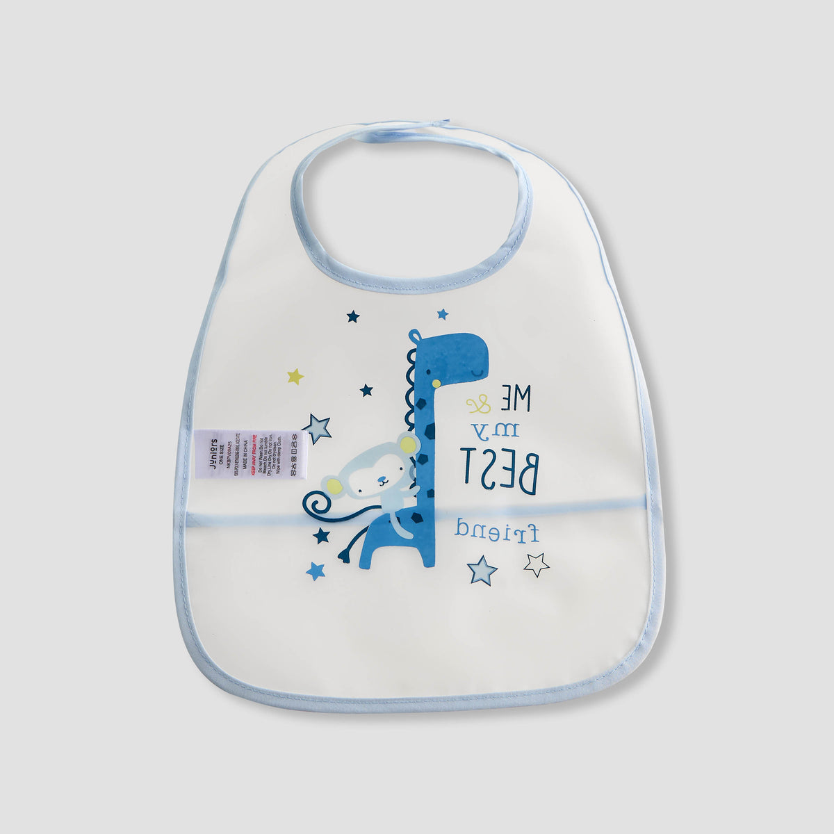 Juniors Dinosaur Print Bib with Snap Button Closure - Set of 2