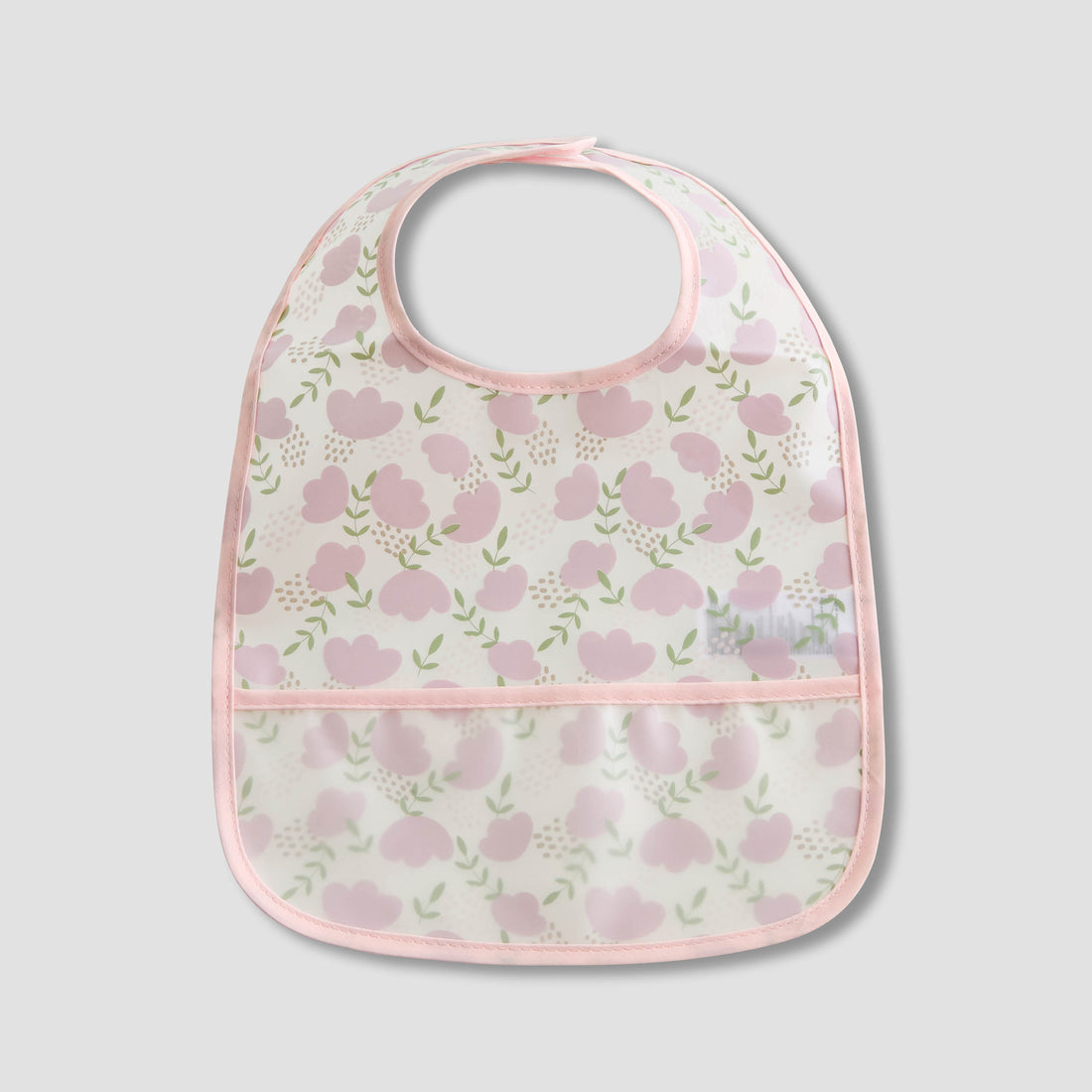 Juniors Floral Print Bib with Snap Button Closure - Set of 3