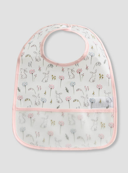 Juniors Floral Print Bib with Snap Button Closure - Set of 3-baby-feeding-bibs-image-3