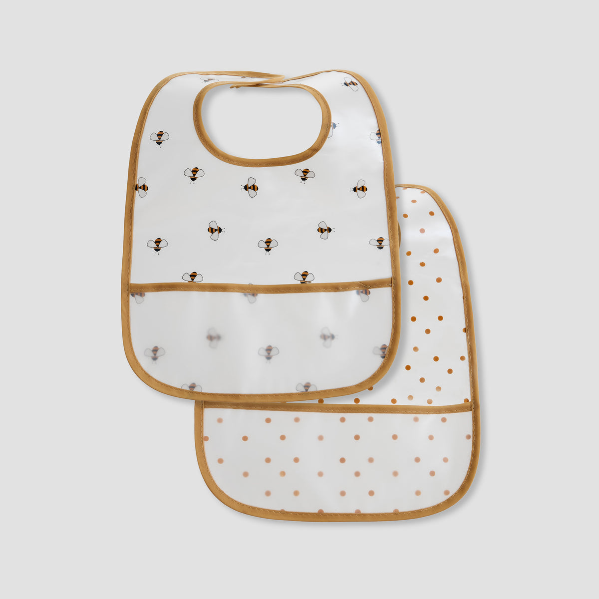 Juniors Printed Bib with Hook and Loop Closure - Set of 2