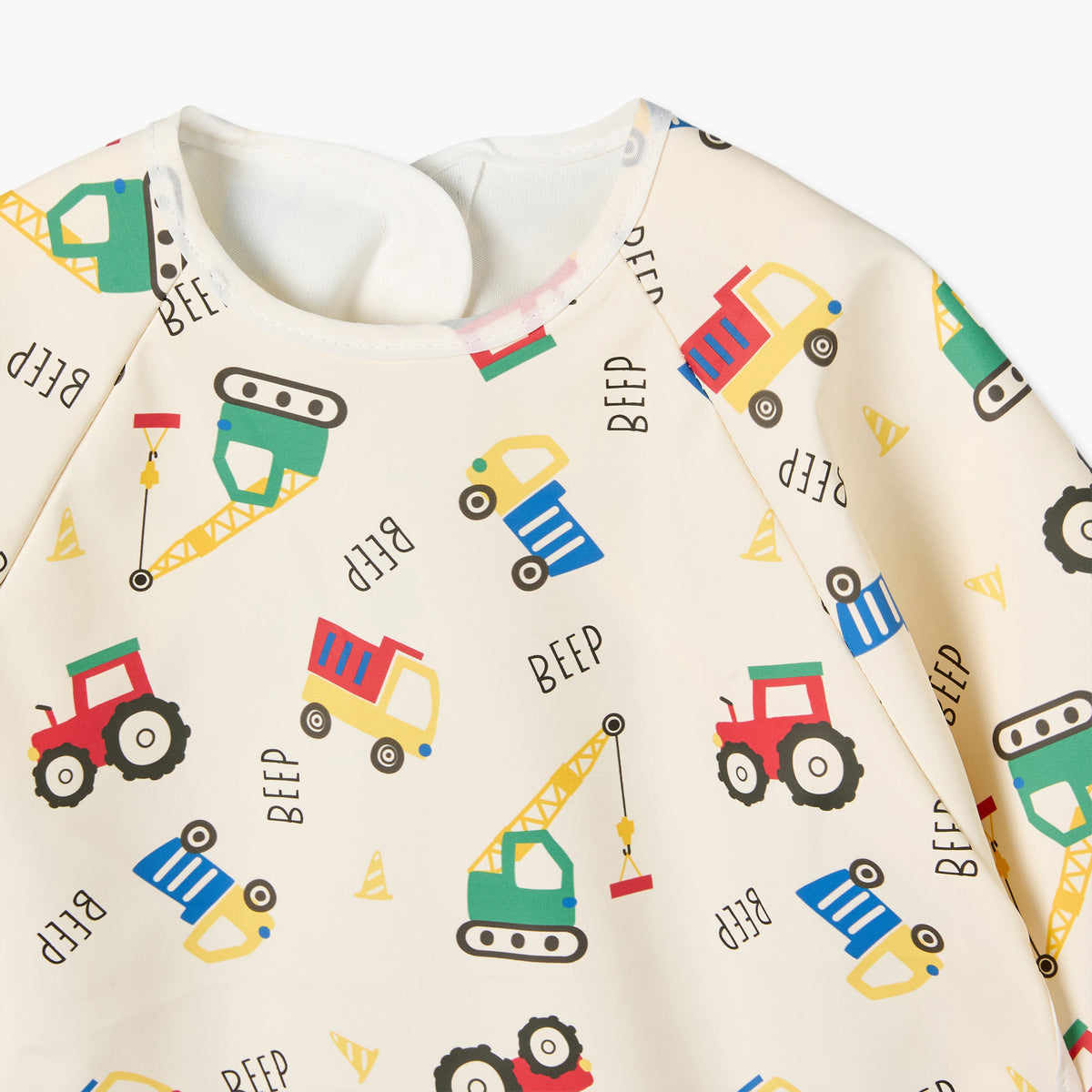 Juniors Baby Bib with Vehicle Print
