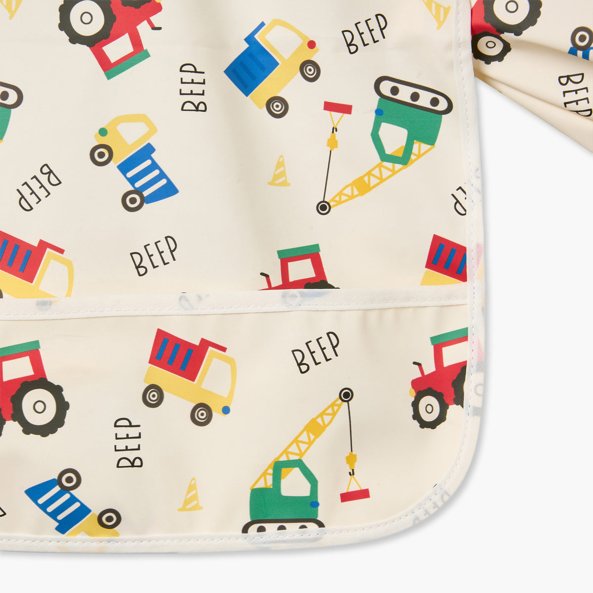 Juniors Baby Bib with Vehicle Print