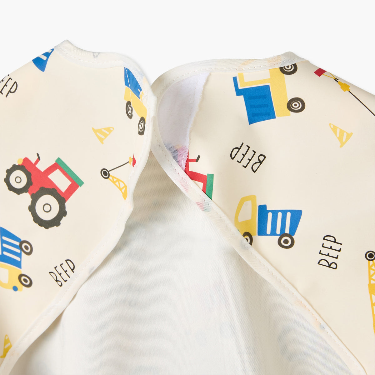Juniors Baby Bib with Vehicle Print