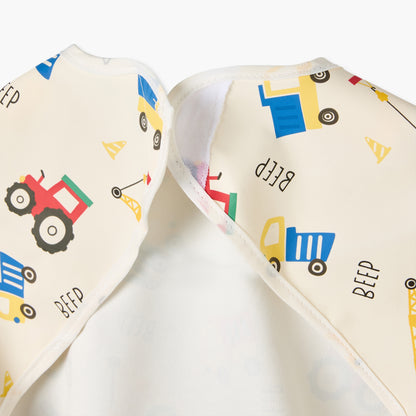 Juniors Baby Bib with Vehicle Print