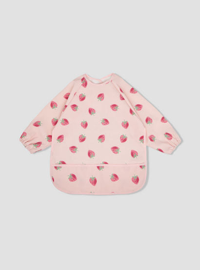 Juniors Baby Bib with Strawberry Print-baby-feeding-bibs-image-1