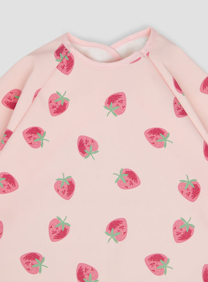 Juniors Baby Bib with Strawberry Print-baby-feeding-bibs-image-3