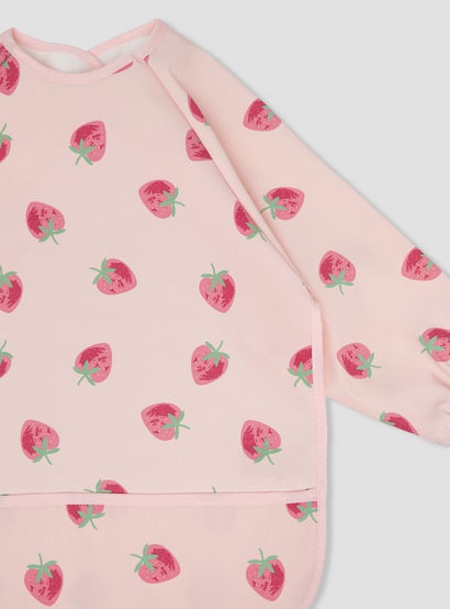 Juniors Baby Bib with Strawberry Print-baby-feeding-bibs-image-4