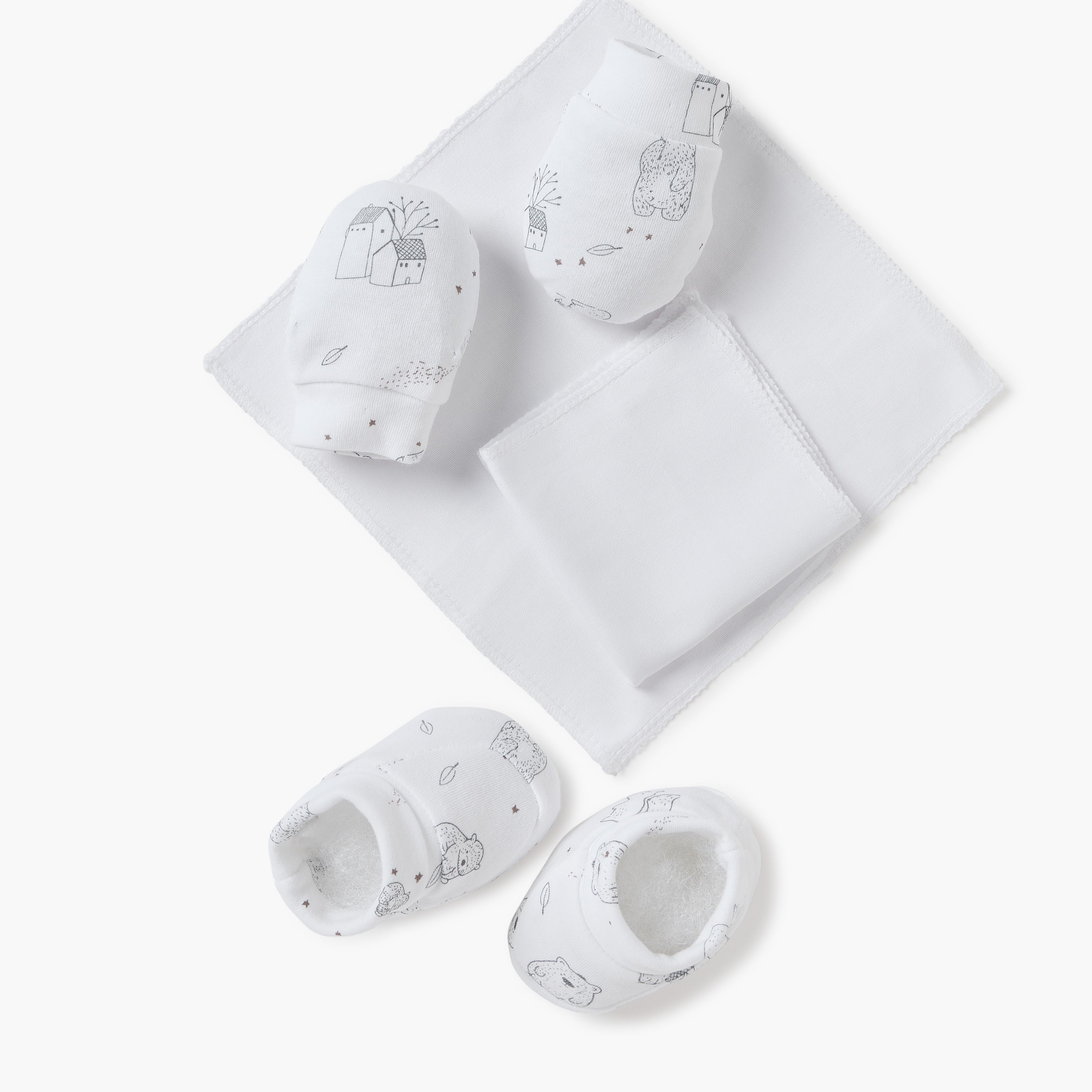 Juniors Bear Print 8-Piece Clothing Gift Set