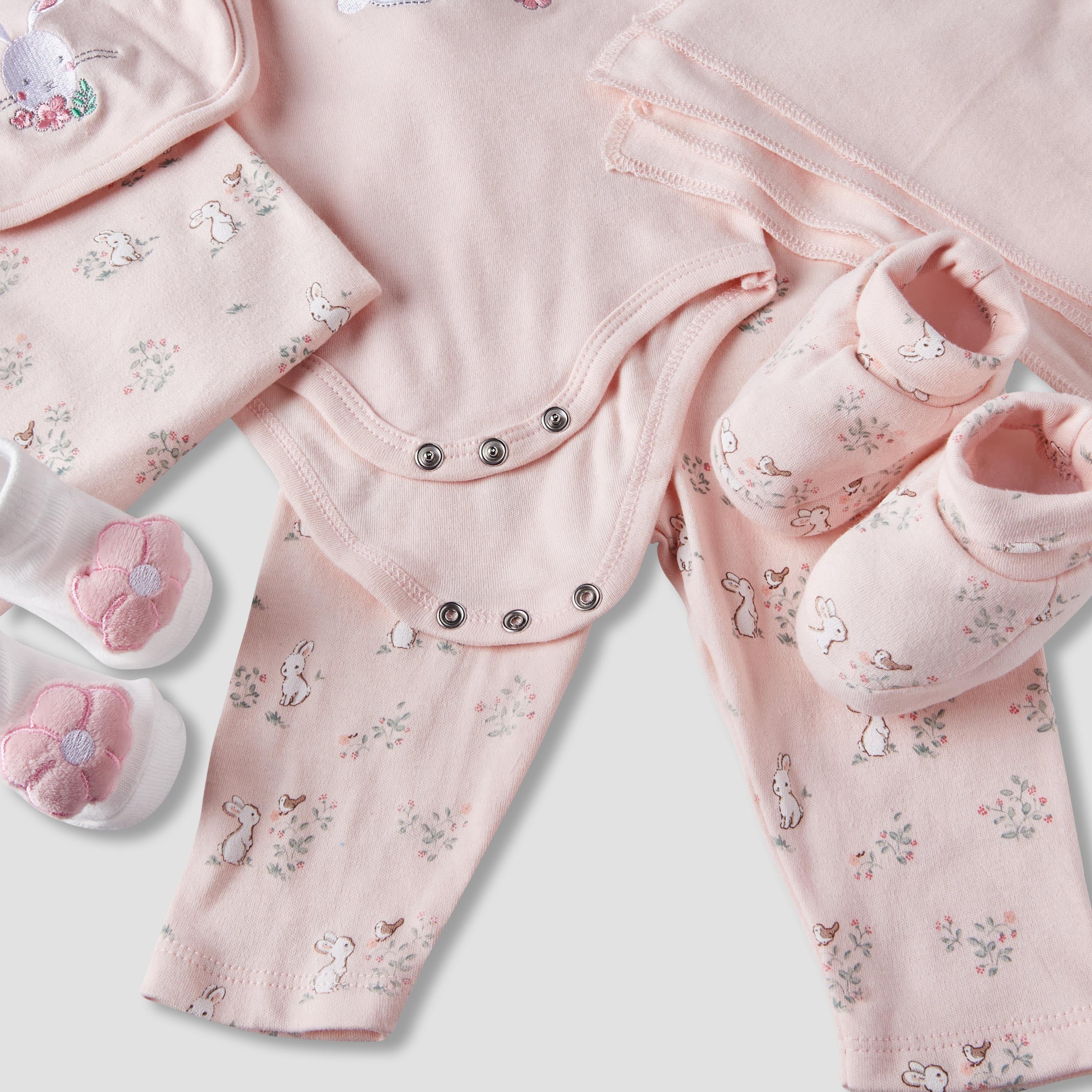 Set of 12 Juniors Clothing Gift Set with Bunny Print