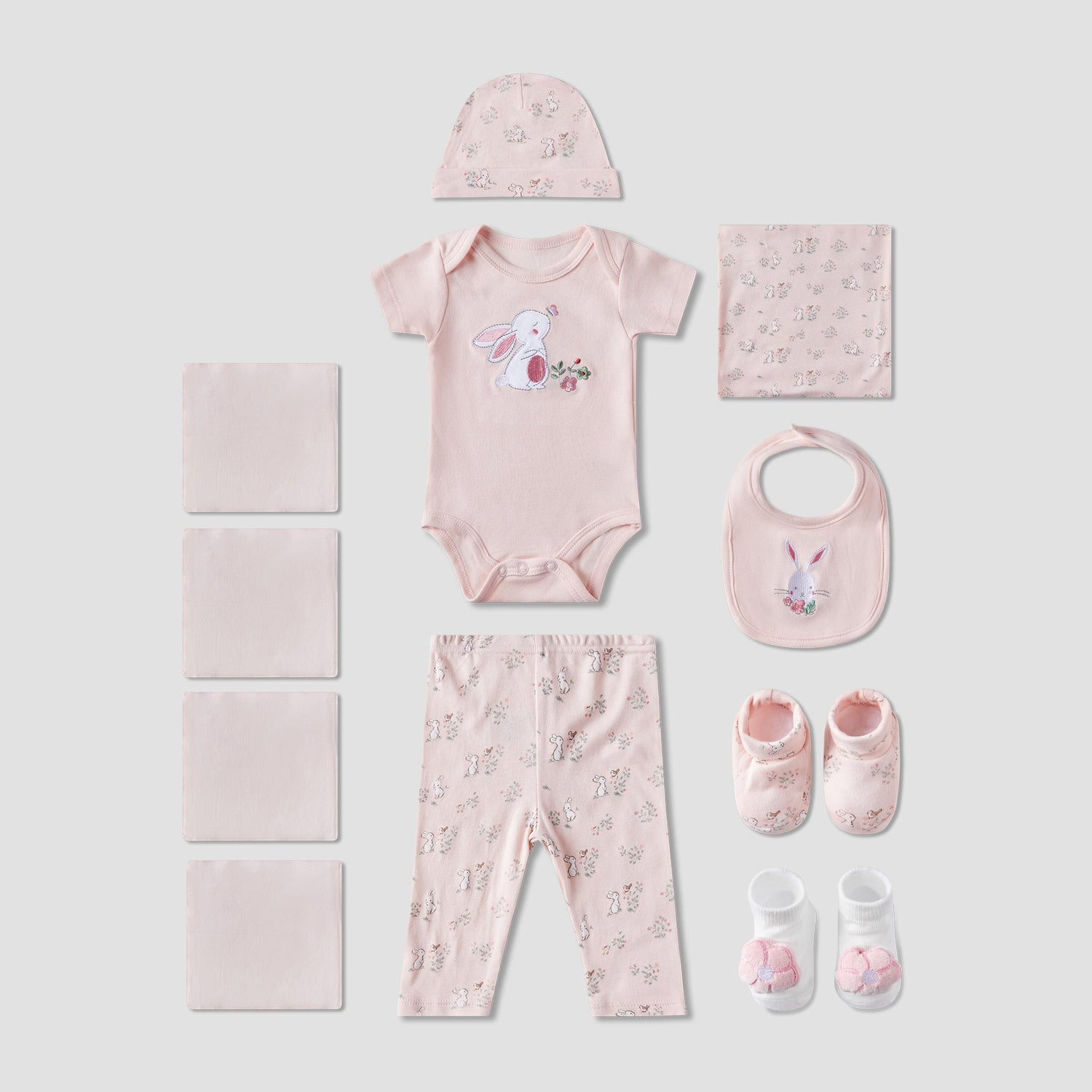Set of 12 Juniors Clothing Gift Set with Bunny Print