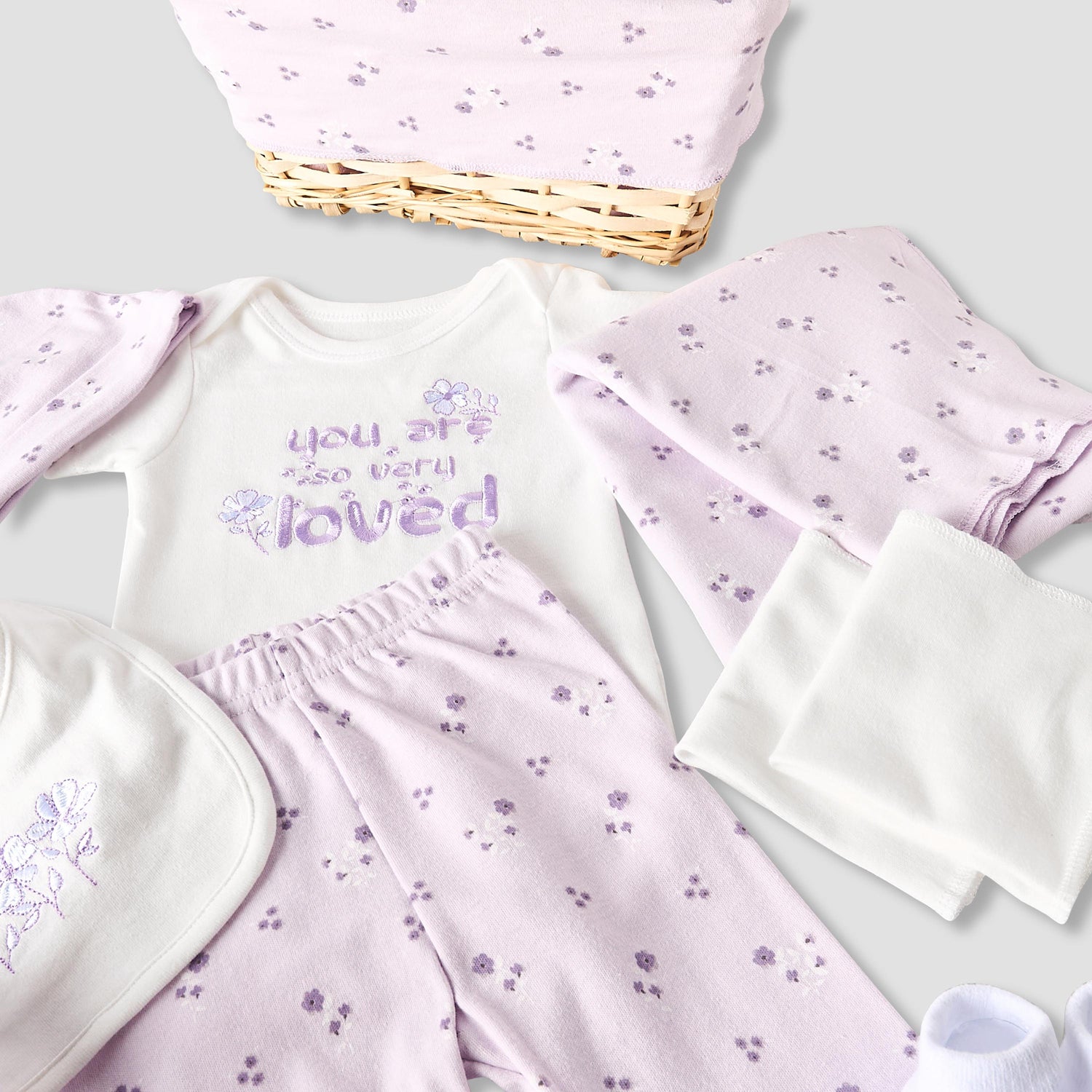 Set of 12 Juniors Clothing Gift Set with Floral Print
