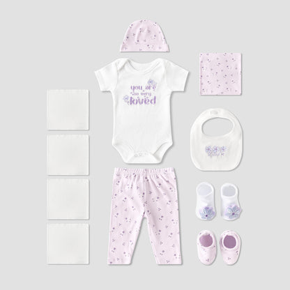 Set of 12 Juniors Clothing Gift Set with Floral Print