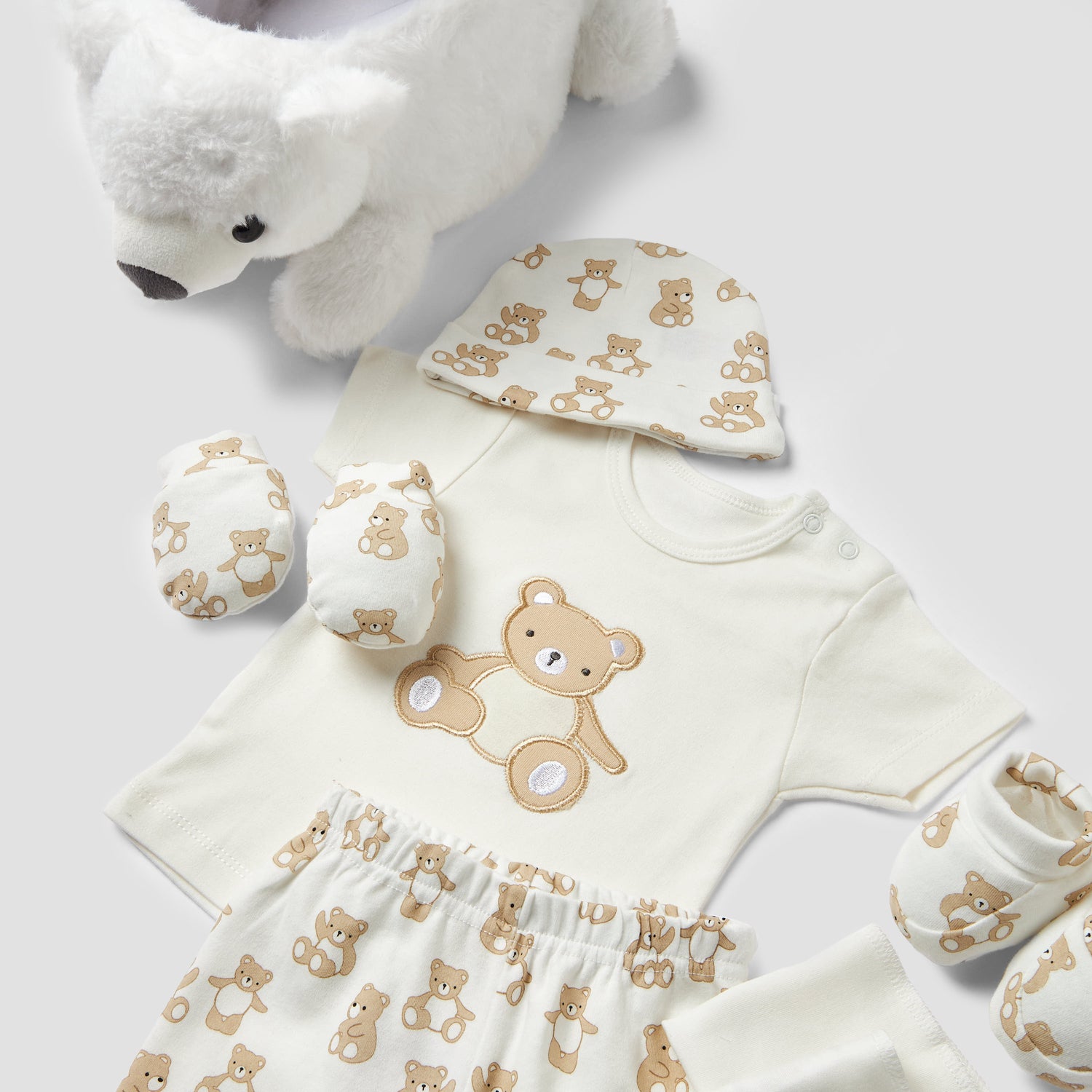 Set of 8 Juniors Clothing Gift Set with Bear Print