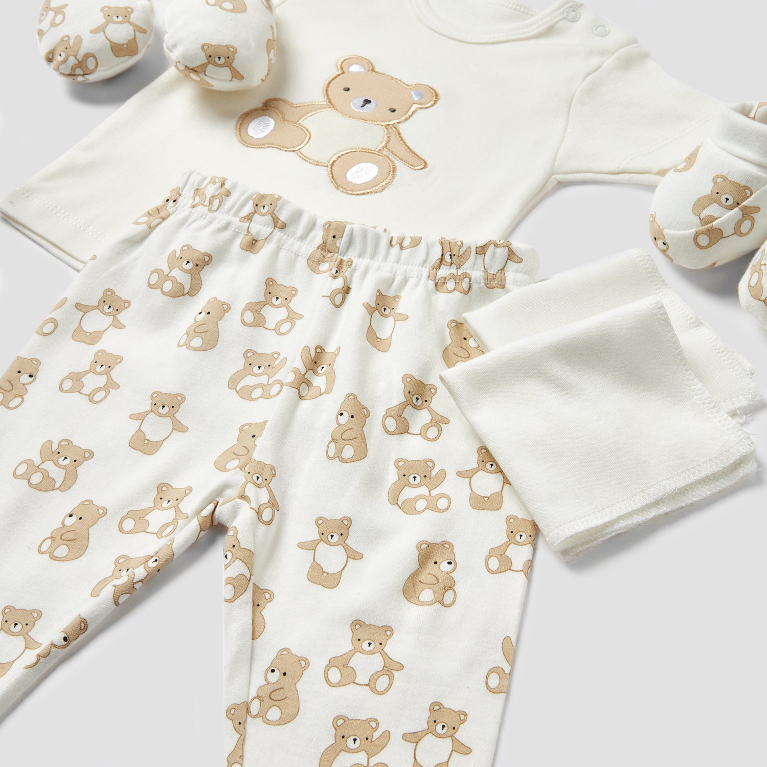 Set of 8 Juniors Clothing Gift Set with Bear Print