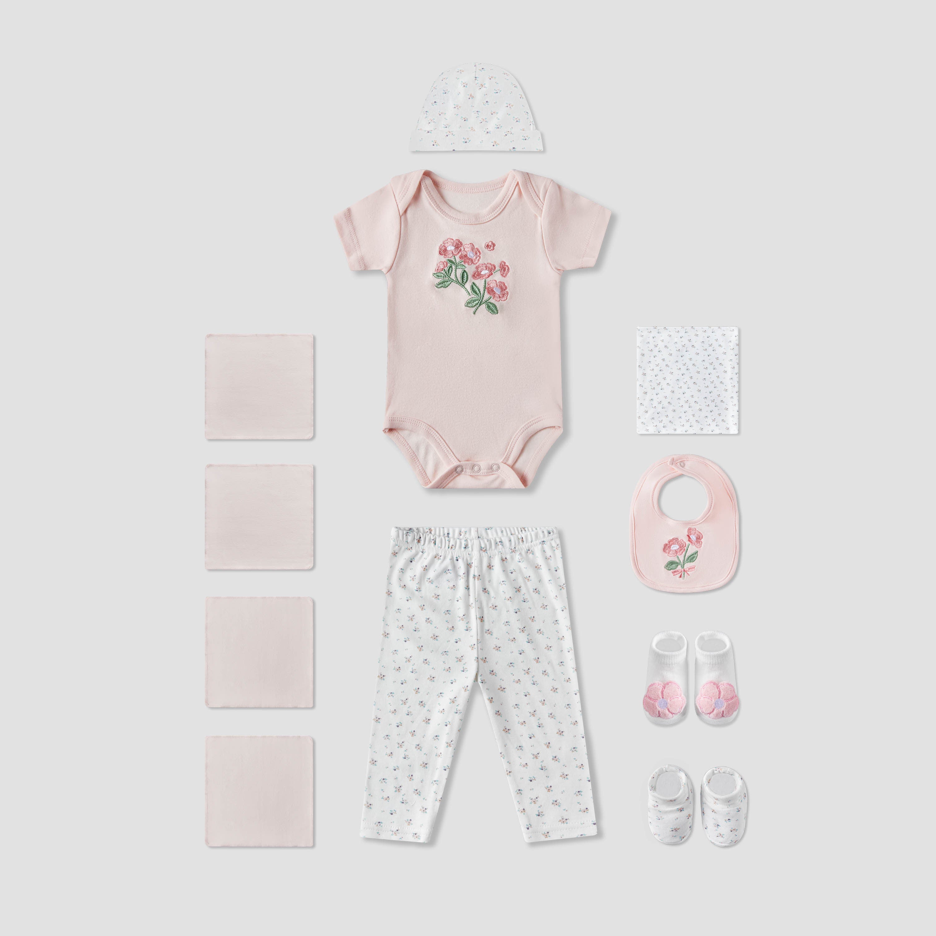 Set of 11 Juniors Clothing Gift Set with Floral Print