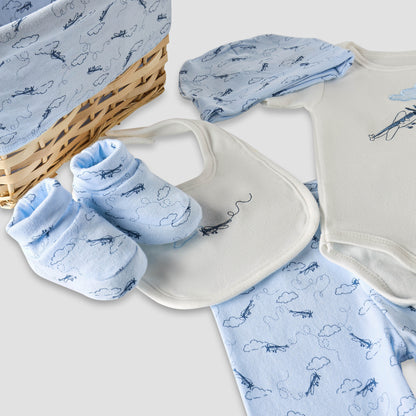 Set of 11 Juniors Clothing Gift Set with Aeroplane Print