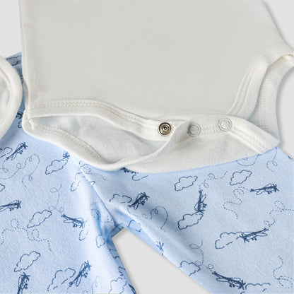 Set of 11 Juniors Clothing Gift Set with Aeroplane Print