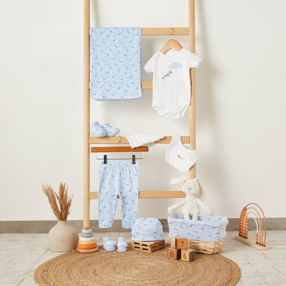 Set of 11 Juniors Clothing Gift Set with Aeroplane Print