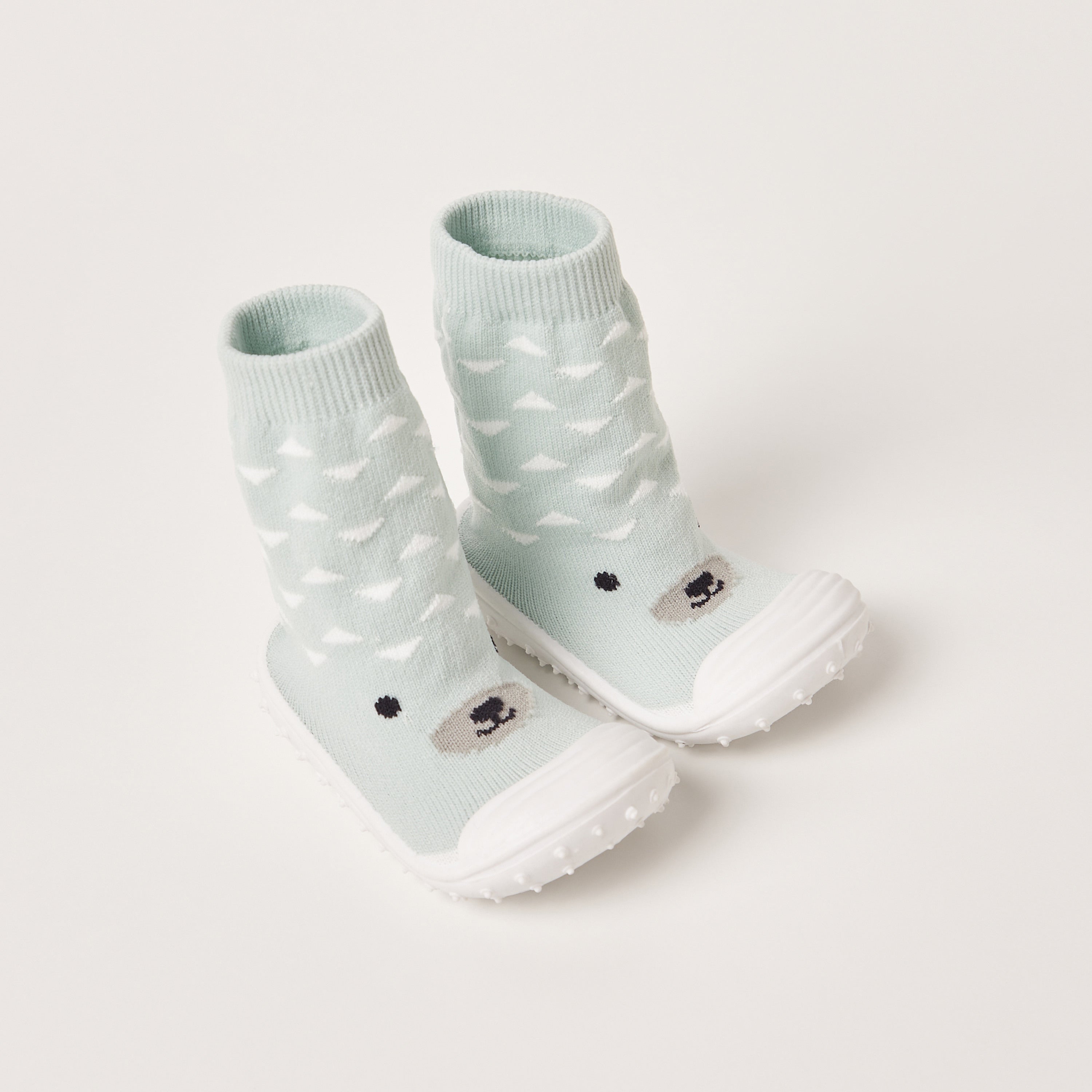 Juniors Bear Print Sneaker Booties