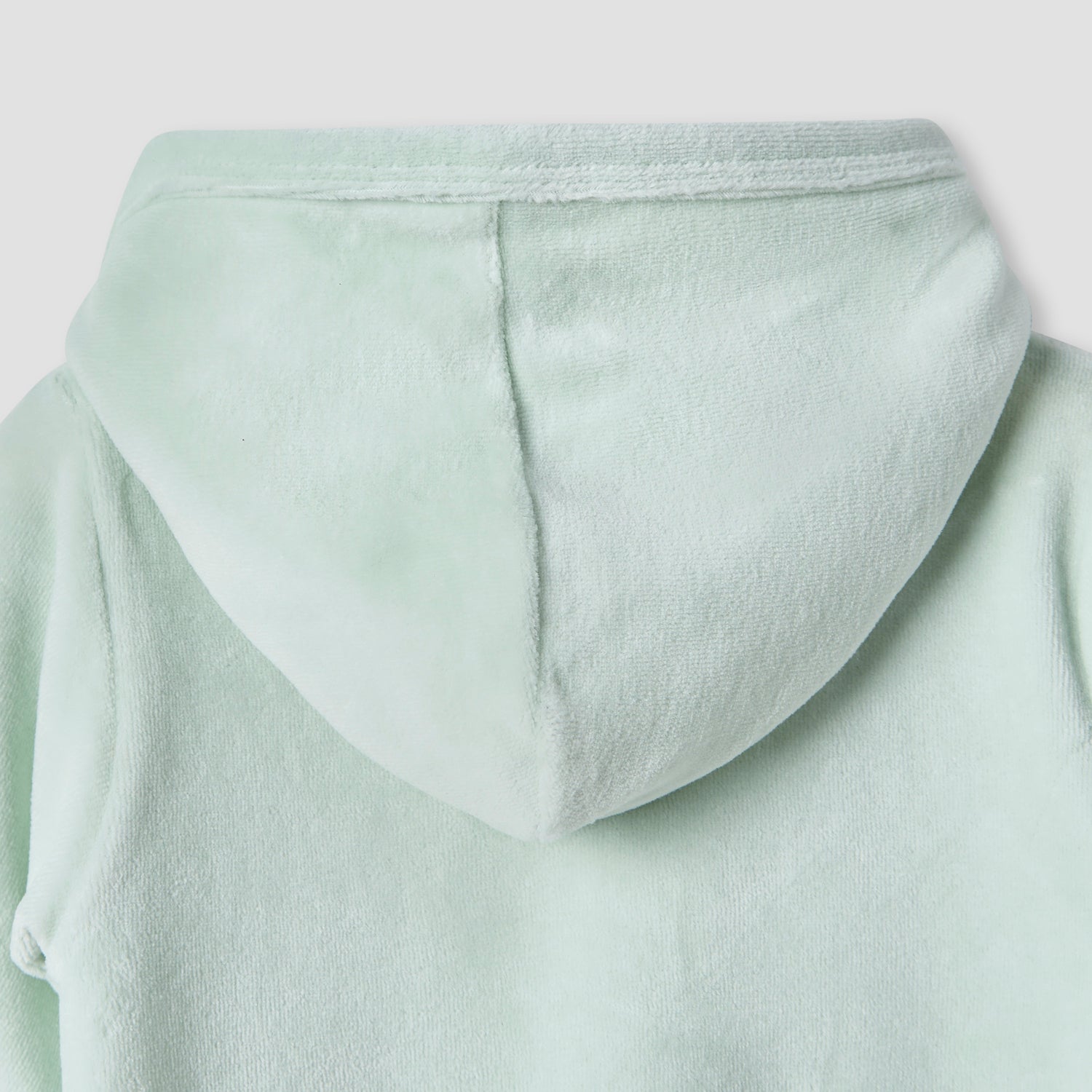Juniors Embroidered Hooded Velour Sleepsuit with Long Sleeves