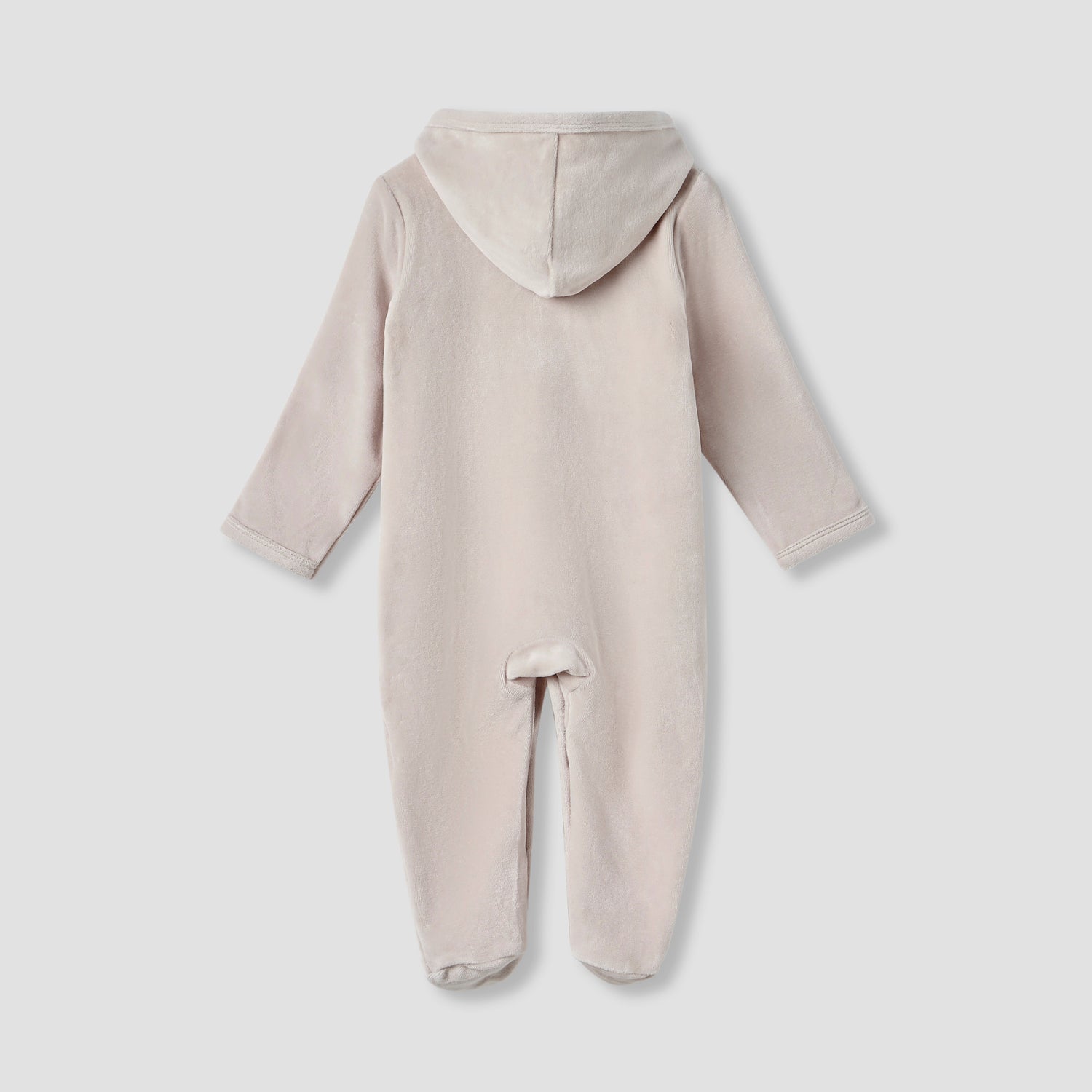 Juniors Hooded Sleepsuit with Closed Feet - Cotton Blend - Long Sleeves