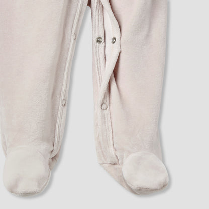 Juniors Hooded Sleepsuit with Closed Feet - Cotton Blend - Long Sleeves