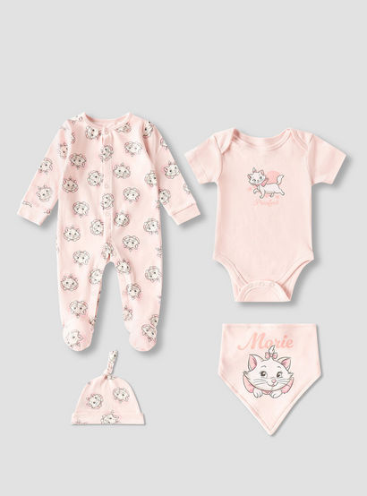 Set of 4 Disney Clothing Gift Set with Marie Print-baby-girls-clothing-setsandcoords-image-2
