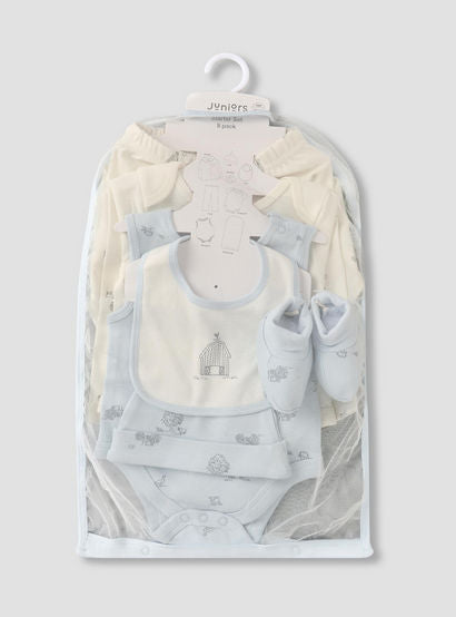 Set of 8 Juniors Clothing Gift Set with Barnyard Print-baby-boys-clothing-setsandcoords-image-1