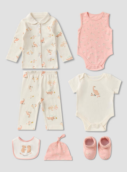 Set of 8 Juniors Clothing Gift Set with Assorted Prints-baby-girls-clothing-setsandcoords-image-2