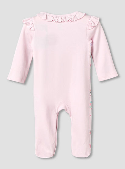 Disney Cotton Round Neck Long Sleeves Sleepsuit with Marie Print-baby-girls-clothing-nightwear-sleepsuits-image-3