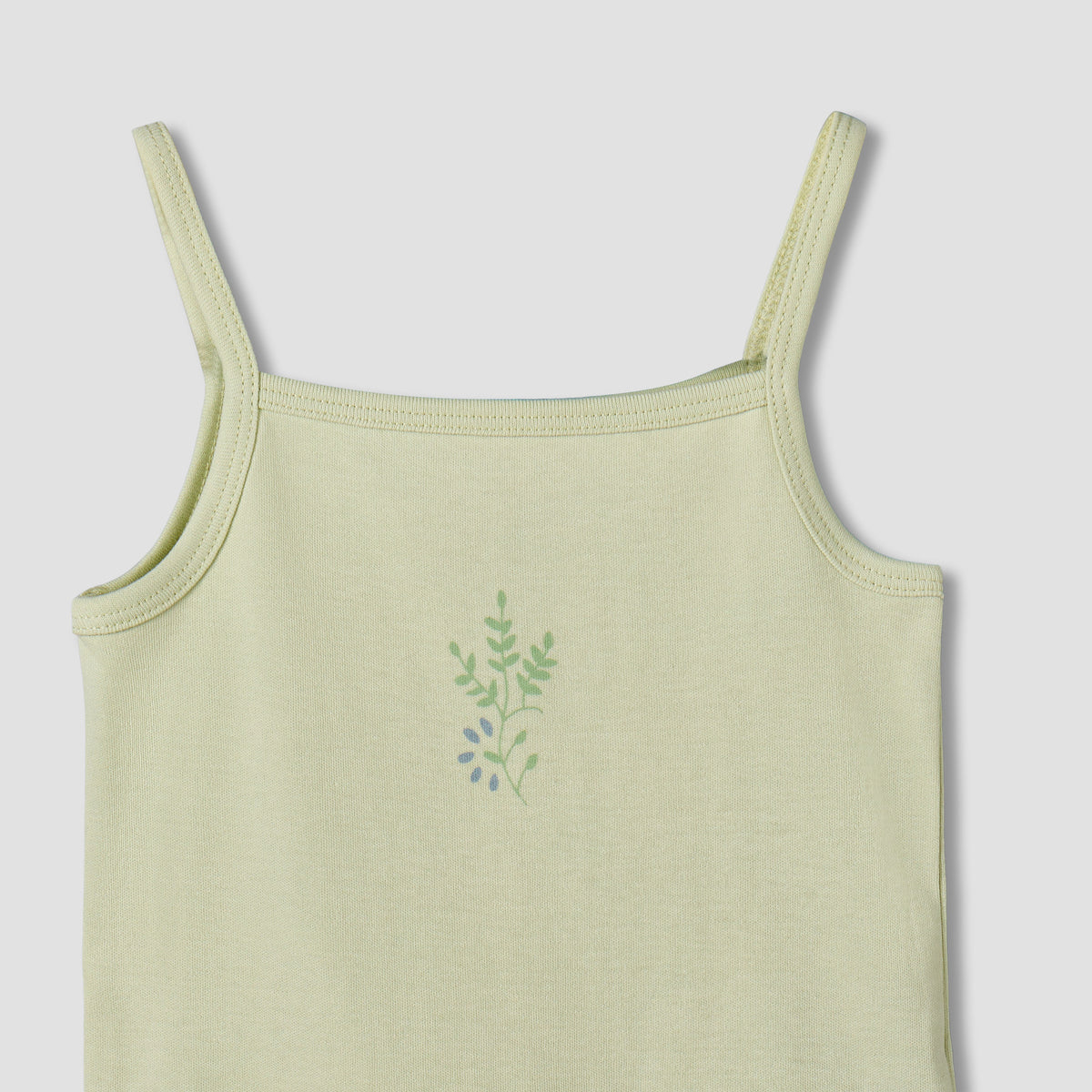 Pack of 3 Juniors Cotton Square Neck Sleeveless Bodysuit with Snap Button Closure