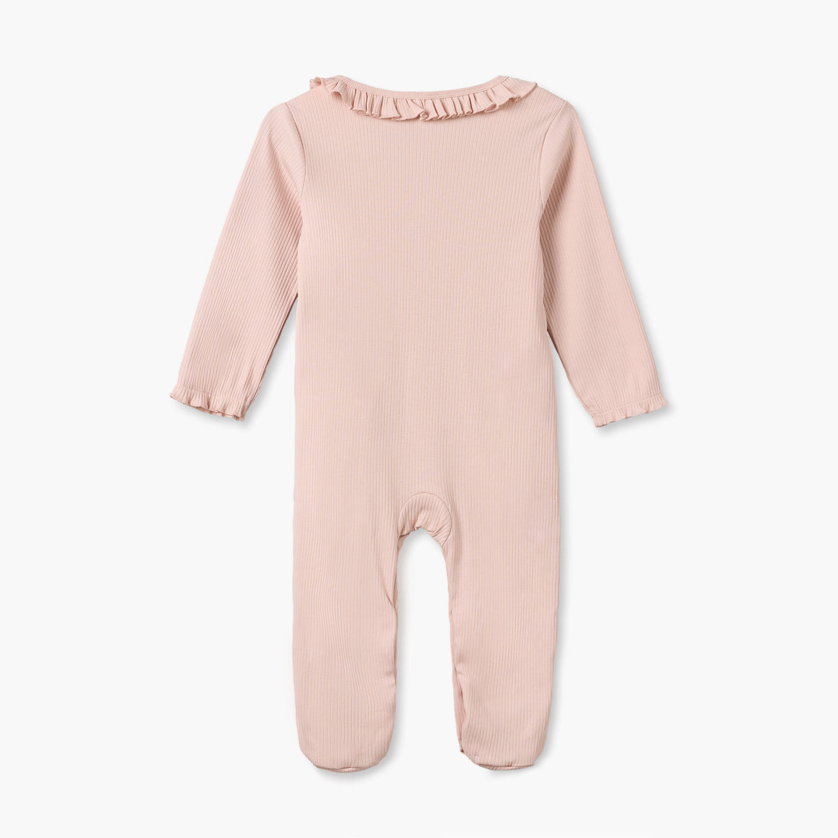 Juniors Cotton Crew Neck Long Sleeves Sleepsuit with Snap Button Closure