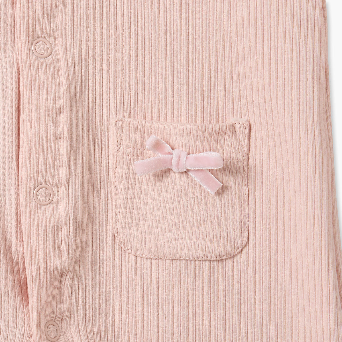 Juniors Cotton Crew Neck Long Sleeves Sleepsuit with Snap Button Closure