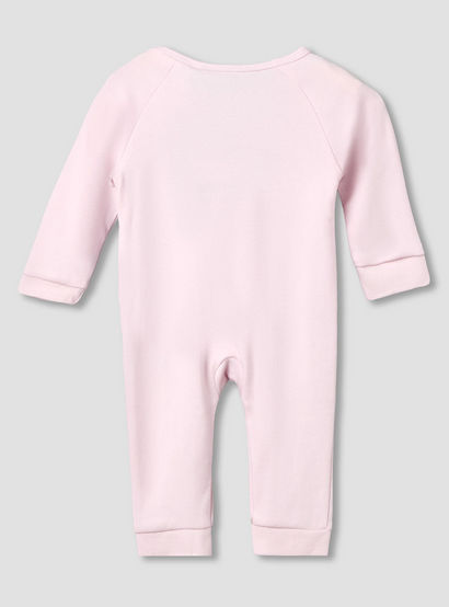 Disney Cotton Round Neck Long Sleeves Sleepsuit with Marie Print-baby-girls-clothing-nightwear-sleepsuits-image-2