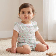 Disney Short Sleeves T-shirt and Dungaree with Marie Print-undefined-image-1