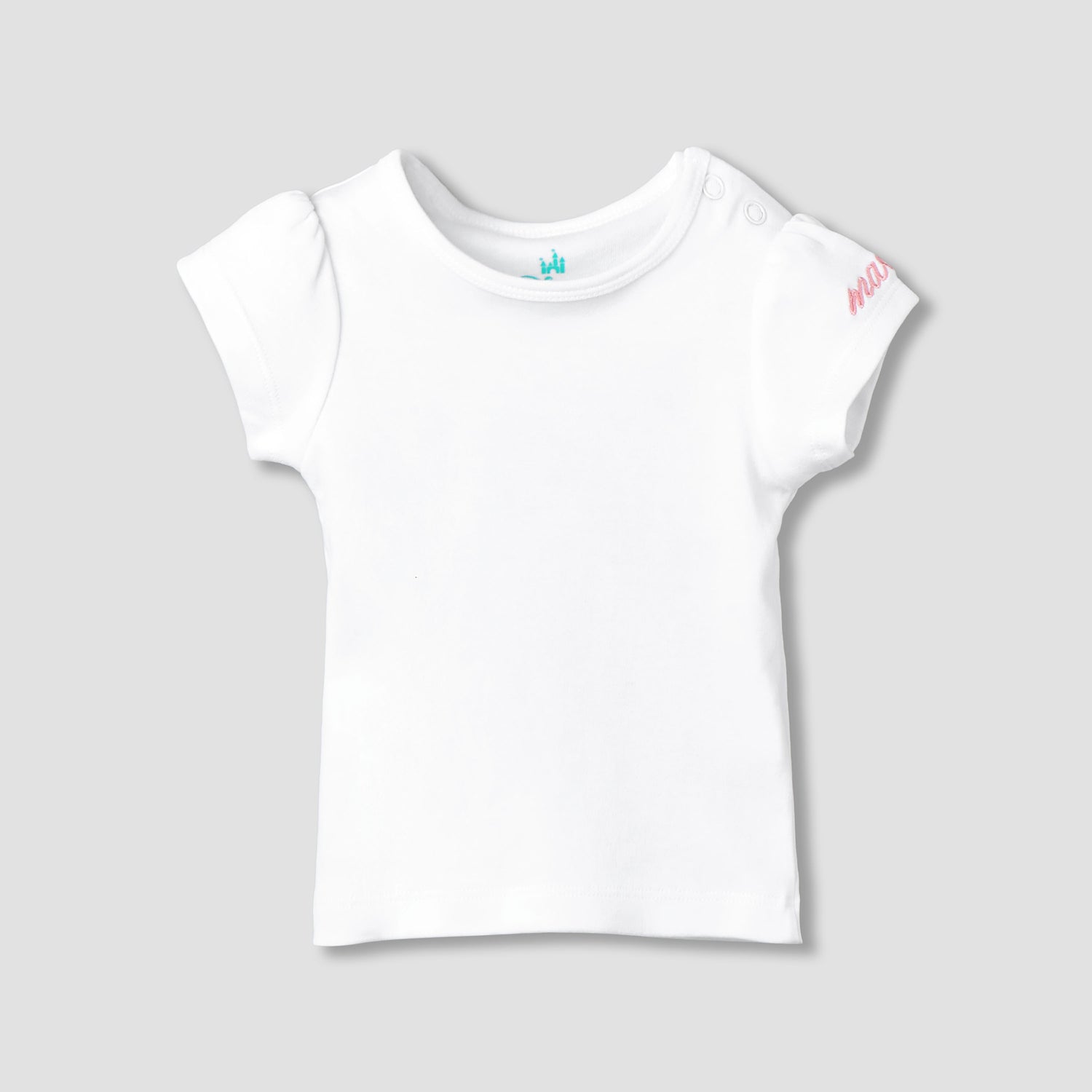 Disney Short Sleeves T-shirt and Dungaree with Marie Print
