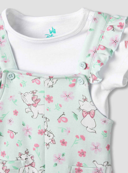 Disney Short Sleeves T-shirt and Dungaree with Marie Print-baby-girls-clothing-setsandcoords-image-5