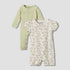 Set of 2 Juniors Cotton Round Neck Sleepsuit with Print - Multicolour / 12-18 mths