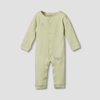 Set of 2 Juniors Cotton Round Neck Sleepsuit with Print