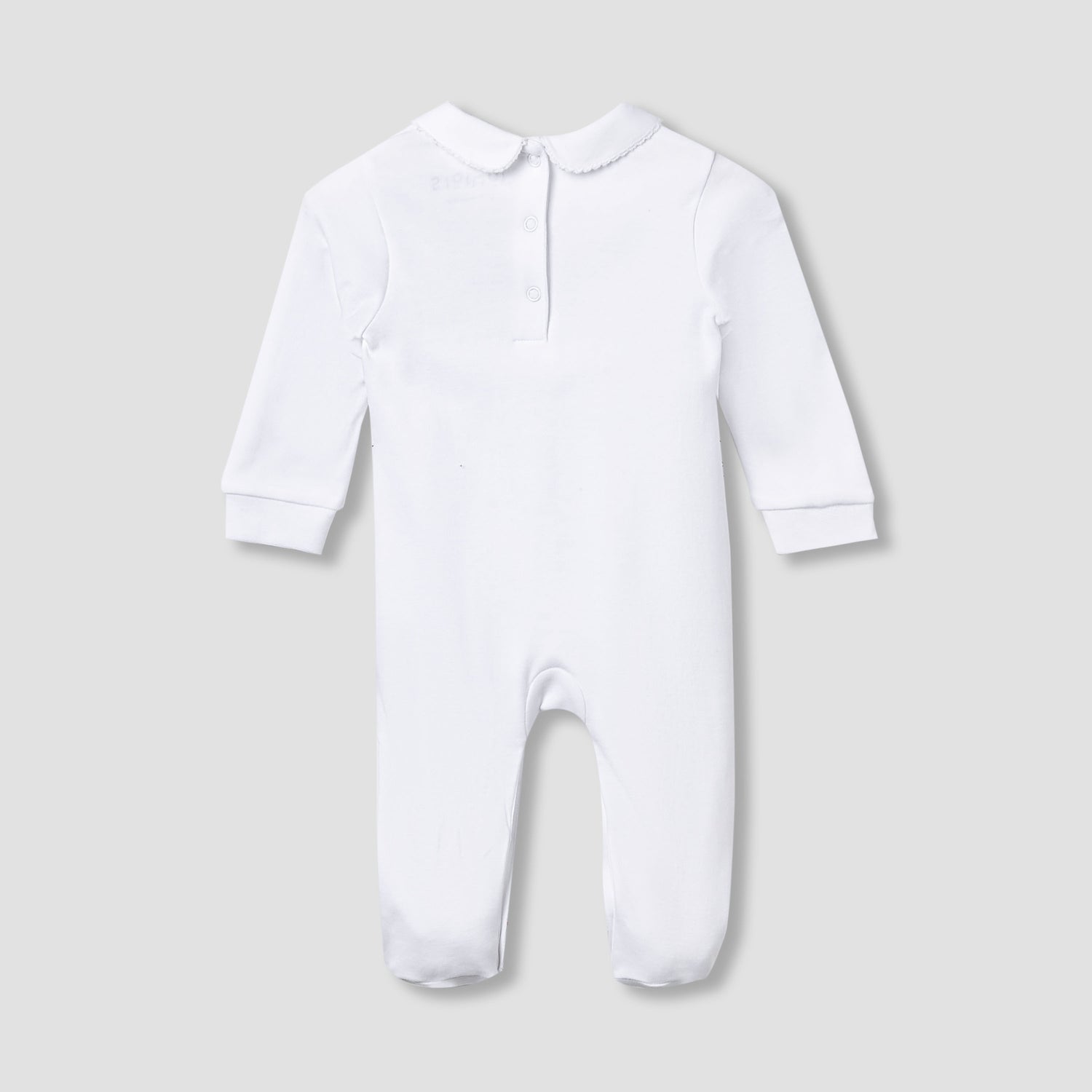 Juniors Cotton Collared Long Sleeves Sleepsuit with UAE National Day Print