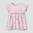 Disney Round Neck Cap Sleeves Dress with Marie Print
