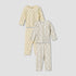 Pack of 2 Juniors Cotton Round Neck Long Sleeves Pyjama Set with Botanical Print - Multicolour / 12-18 mths
