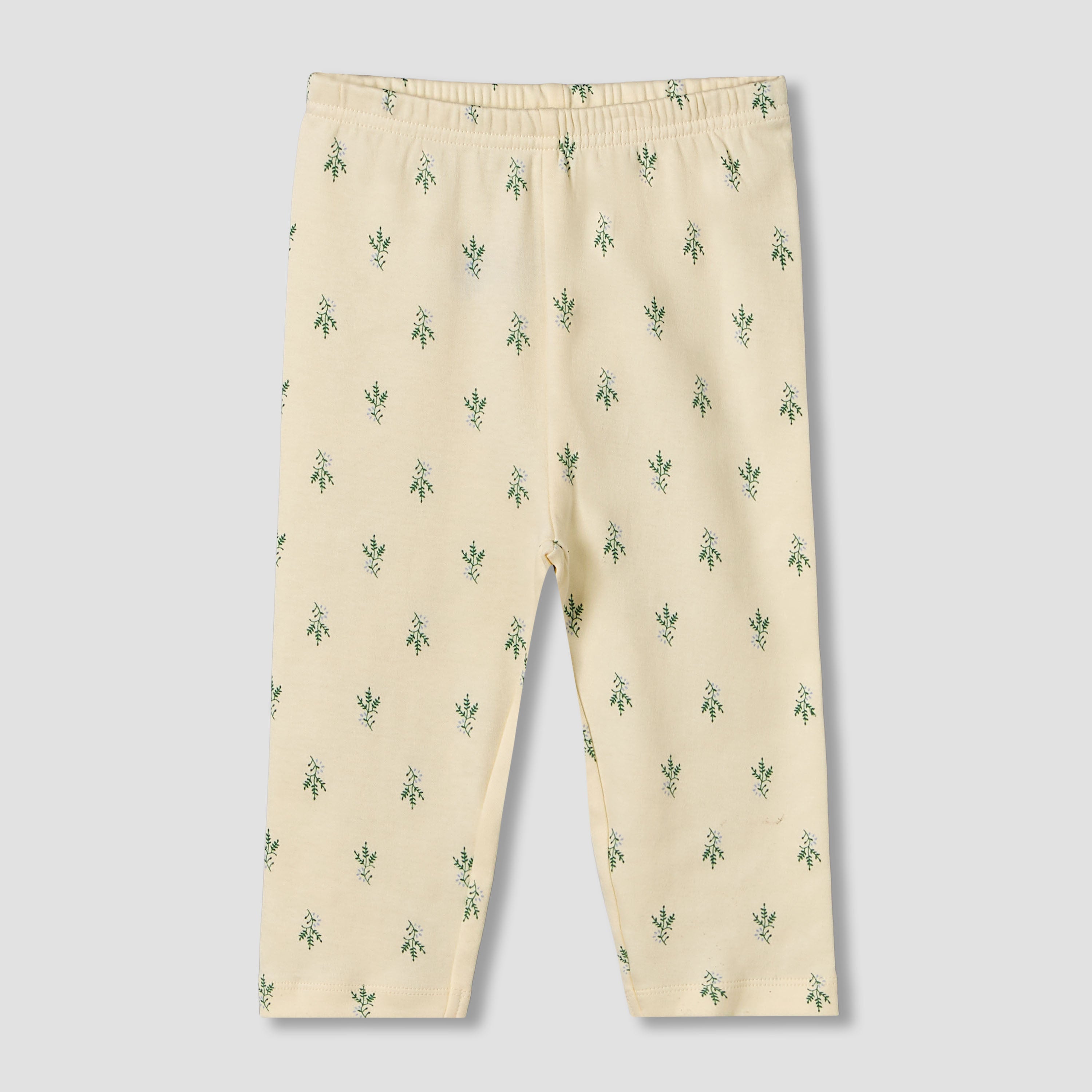 Pack of 2 Juniors Cotton Round Neck Long Sleeves Pyjama Set with Botanical Print